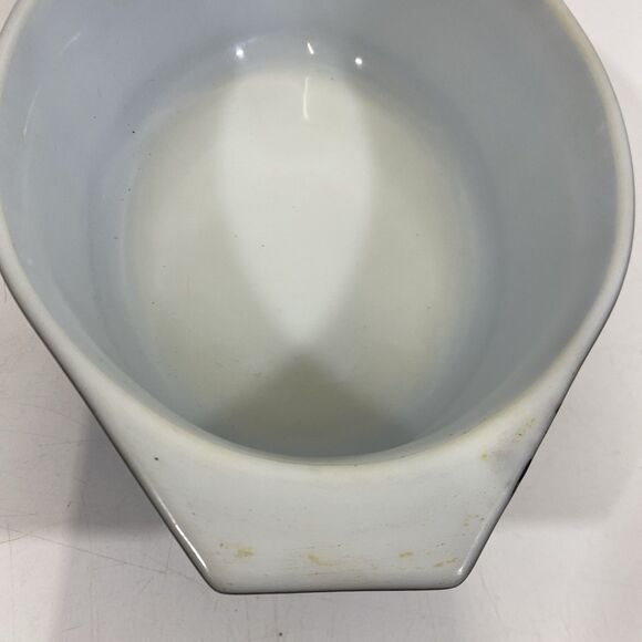 Vintage Pyrex Casserole White On Charcoal Black Snowflake Pattern 043 1.5 Qt #15 - Picture 6 of 14